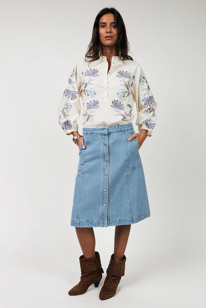 LOLLY'S LAUNDRY Kay Denim Skirt