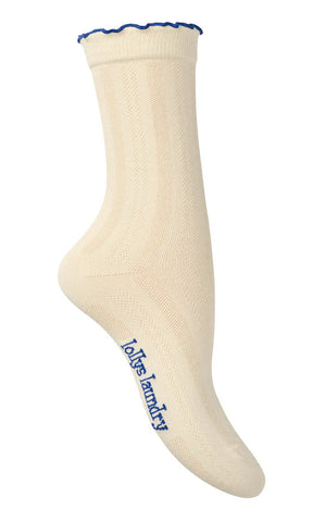 LOLLY'S LAUNDRY Lacey Socks White