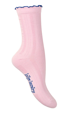 LOLLY'S LAUNDRY Lacey Socks Light Pink