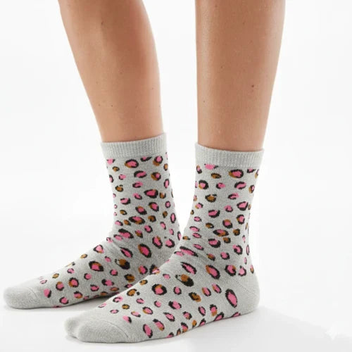 LÉOPARD Socks Light Grey