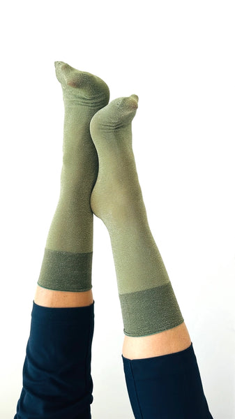 VERA Socks Glitter Green