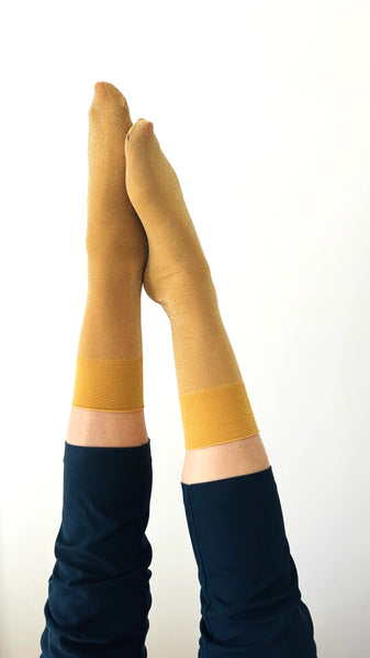 VERA Socks Glitter Mustard