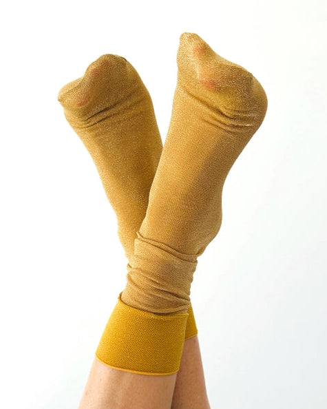 VERA Socks Glitter Mustard