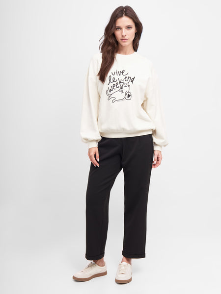 MADEMOISELLE YEYE 'Vive Le Week-End’ Sweater (SOLD OUT)