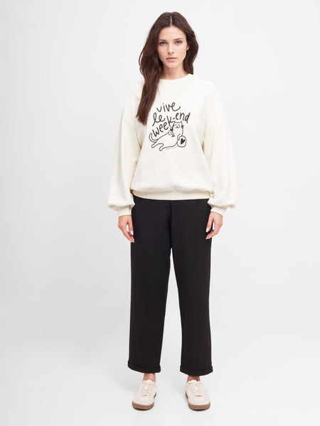 MADEMOISELLE YEYE 'Vive Le Week-End’ Sweater (SOLD OUT)