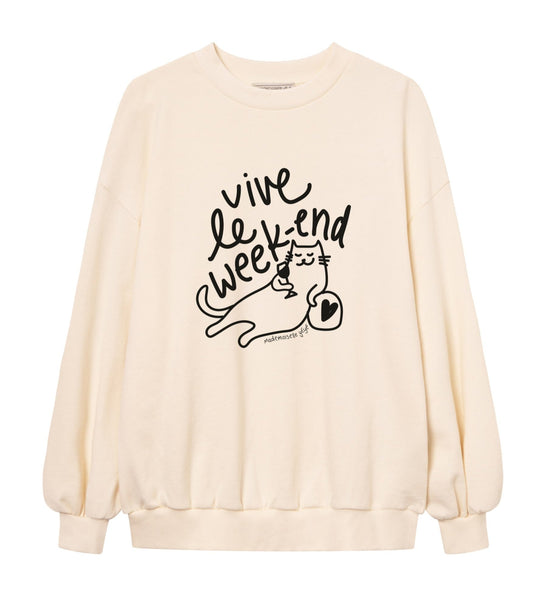 MADEMOISELLE YEYE 'Vive Le Week-End’ Sweater (SOLD OUT)