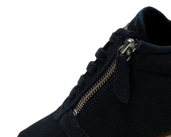 WODEN Ydun Suede Zipper Dark Navy